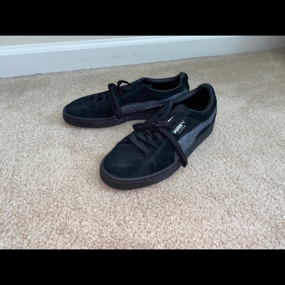 customized glitter pumas